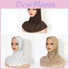 Water Crystal Linen Casual Head Wrap With Sunshade For Summer And Winter Comfort