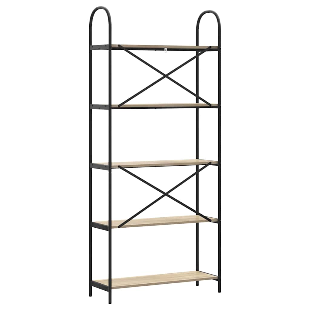 Bookshelf Sonoma Oak 80 x 30 x 183 cm Particleboard