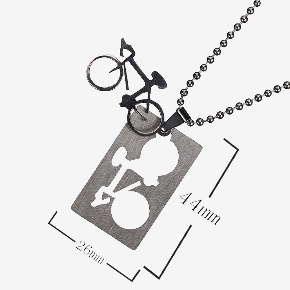 Mens Boys Stainless Bicycle 50CM Chain Jewellery Bike Silver Necklace