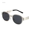 Sunglasses for Women Retro Metal Oval Men Luxury Brand Designer Trendy Punk Round Sun Glasses Female UV400 Glasses for Men