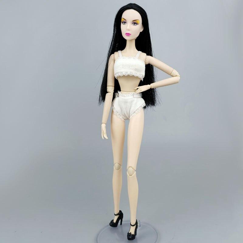 1 Sada Měkké Krajkové Spodní Prádlo Podprsenka & Kalhotky Pro Panenku Barbie 1/6 Kalhotky Pro Blythe Licca 1/6 Panenky Top & Spodní Prádlo Doplňky