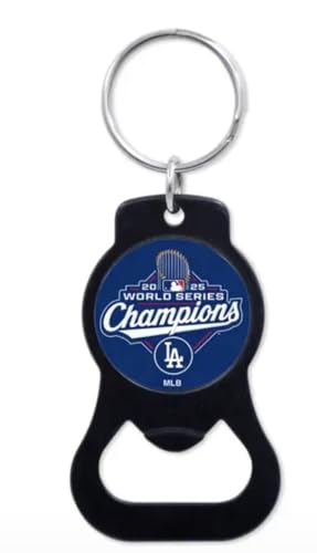 Official Los Angeles Dodgers 2025 World Series Champions Commemorative Keychain Bottle Opener, 6cm x 3.5cm