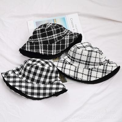 Damen Hüte Schwarz Weiß Karo Klassisches Design Beidseitig Tragbare Kappe Frühling Sonne Dame Hübsch Geschenk Luxus Panama Bucket Hat