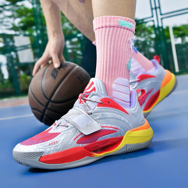 Luminous Basketball Shoes Rubber Outsole + EVA + TPU Friction Sound Youth and Older Children's Sports Training Shoes