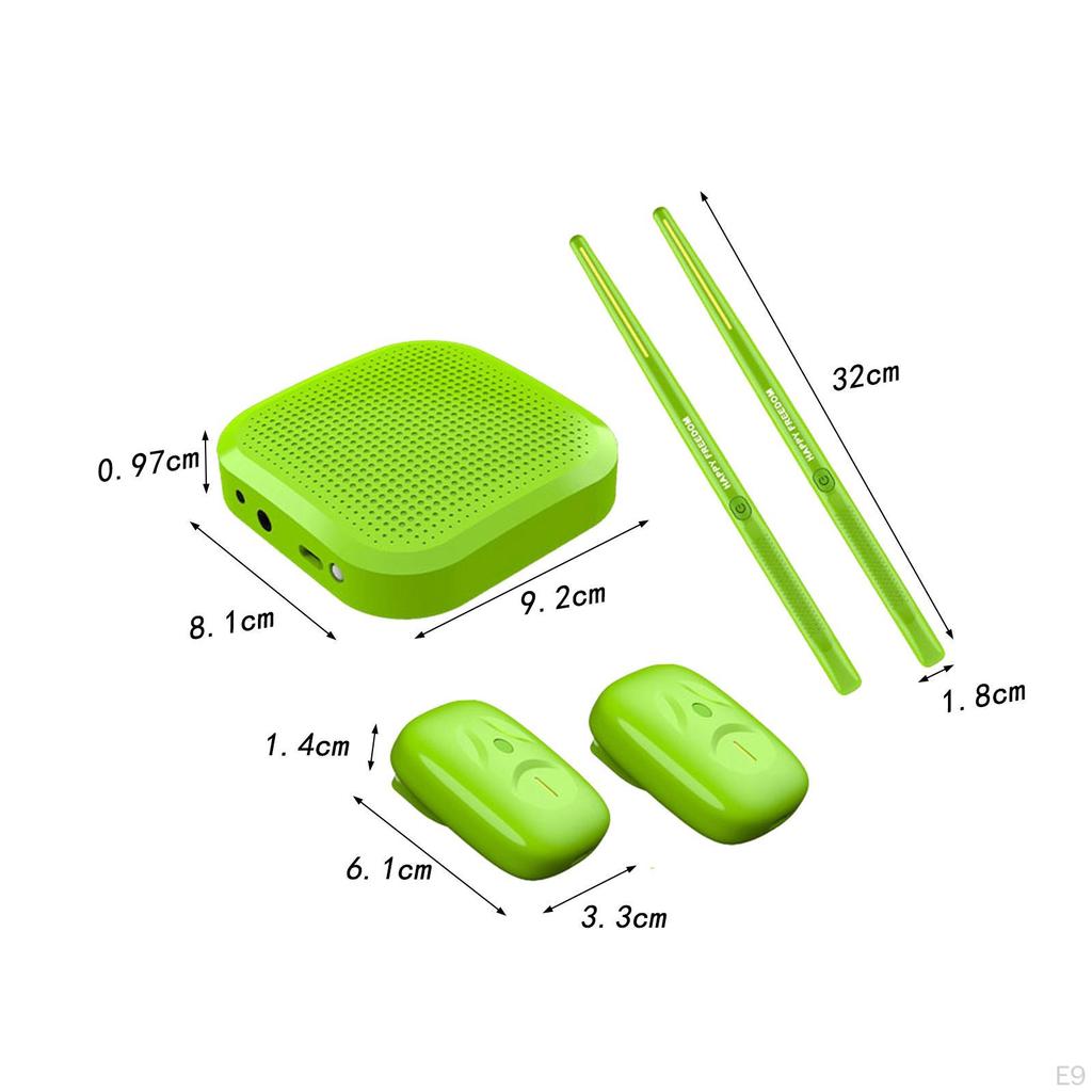 with Drumsticks, Electric Set, Somatosensory Drum Kits, Electronic Portable Set