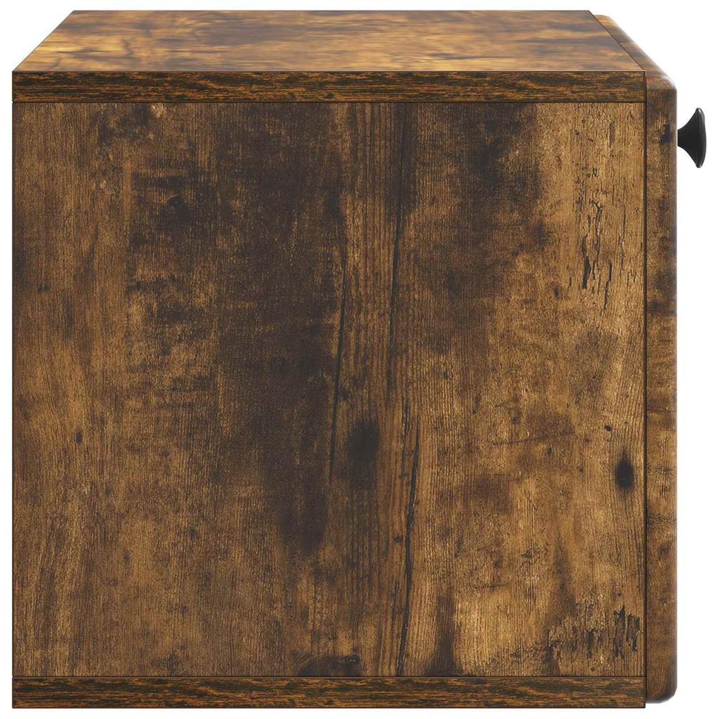 Wall Mounted TV Cabinet 59.5 x 31 x 30 cm Smoked Oak