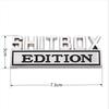 3D Zinc Alloy Emblem SHITBOX EDITION Badge Car Tail Side Sticker Accessories for Jeep, Dodge, Chrysler and Trucks. ALU1