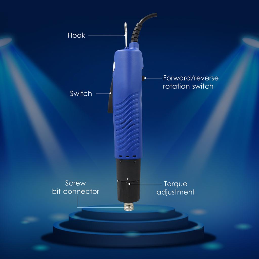 Electric Screwdriver Handheld Corded Electric Screw Driver Adjustable Torsion 1 4 in Screw Bit Diameter Repair Tool
