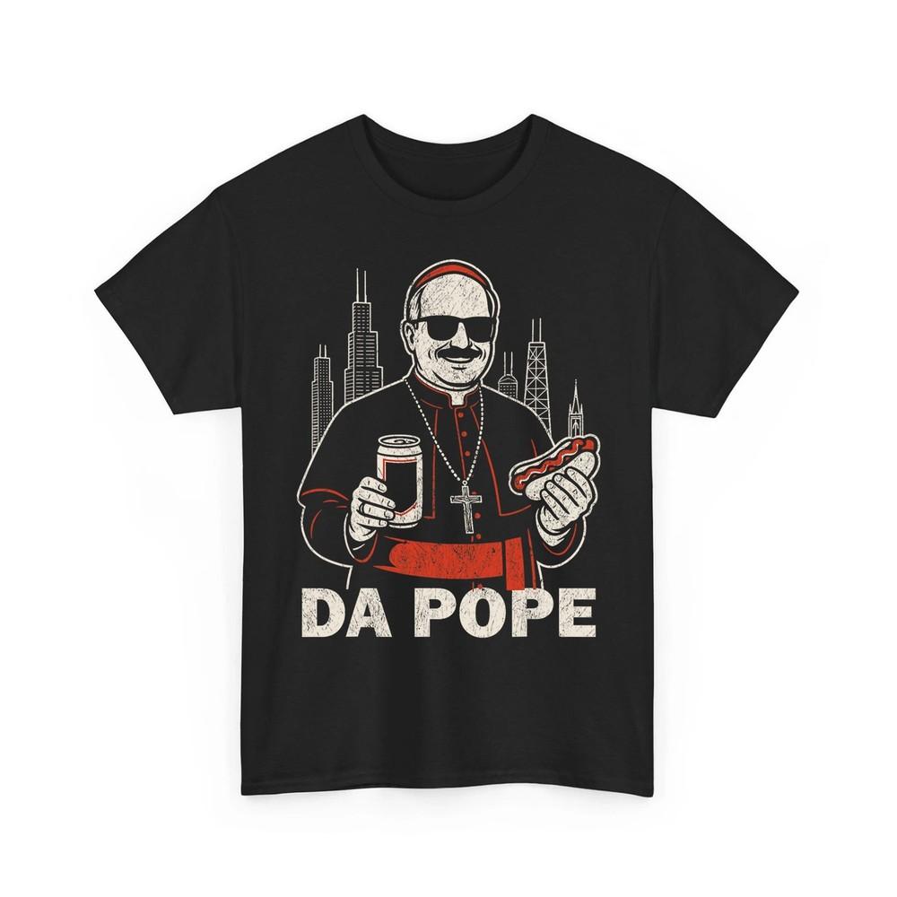 Da Pope From America Chicago Pope Leo XIV Funny Vintage Unisex TShirt Unisex T-Shirt S