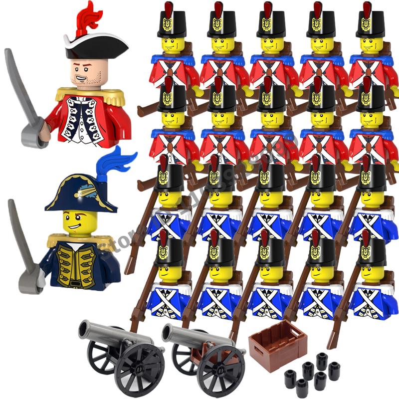 Medieval Napoleonic War Military Building Blocks Imperial Governor General Official French British Russia Marshal Soldiers Brick