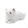 Cuddly Cat with Sound Soft Toy Huggable for Kids, Toddlers, Bedtime, Nursery Decor White