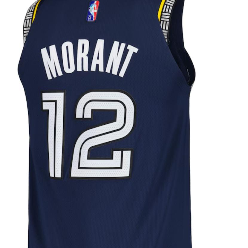 Nike Ja Morant Memphis Grizzlies Size 12 Basketball Jersey Unisex Marine Blue DB3676-419