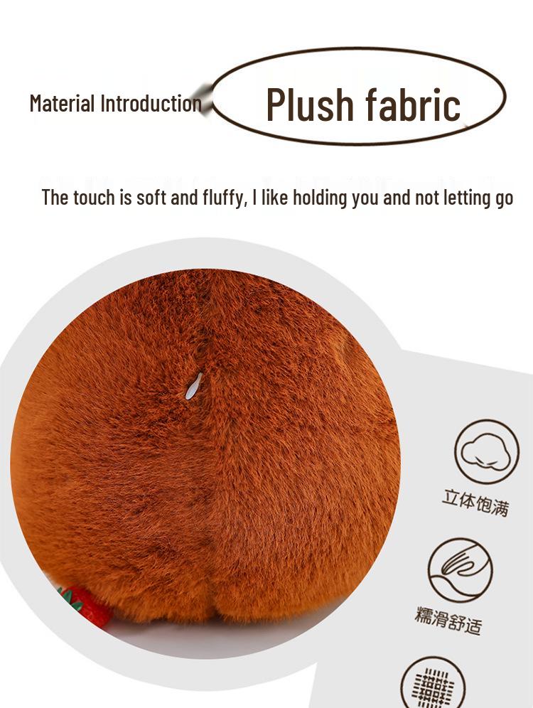 Cute Guinea Pig Plush Toy Figurine for Sleep Decoration and Holiday Gift