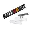 3D Metal RALLlART Front Grille Badge Emblem Car Body Trunk Decoration Sticker For  Lancer Outlander Ralliart Eclipse