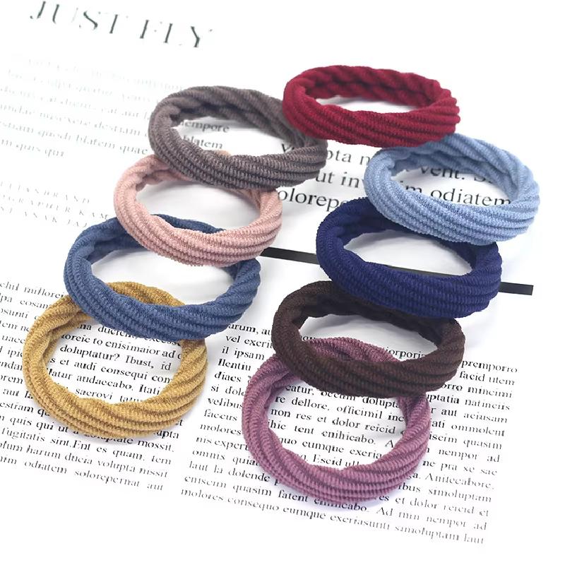 20PCS Women Girls Simple Basic Elastic Hair Bands Ties Scrunchie Ponytail Holder Rubber Bands Fashion Headband Hair Accessories
