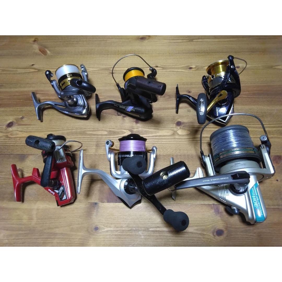Used Collection of 6 reels Used item Daiwa etc.