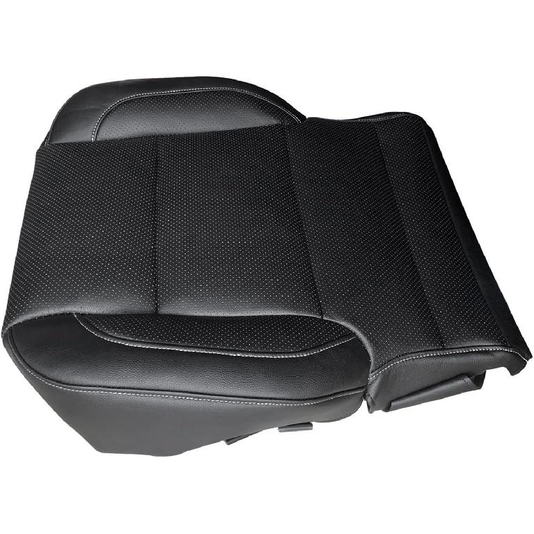 Fahrerseite Unten Leder Sitzbezug Perforiert FRSD0307DBGL Passend für Chevy Silverado 1500 2500 HD 3500 HD Tahoe Sierra LTZ 2014-2019 - Links oder Rechts