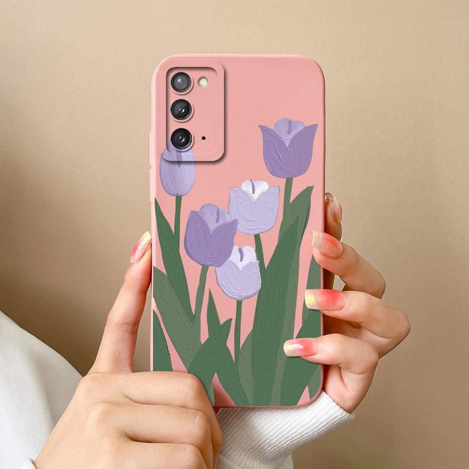 For Samsung Galaxy Note 20 Ultra Case Cute Anime Soft Liquid Silicone Back Cover For Samsung Note20 Ultra 20Ultra Phone Housing
