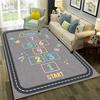 Hopscotch Child Digital Games Boy Girls Carpet Rug for Home Living Room Bedroom Sofa Doormat Decor,Non-slip Floor Mat