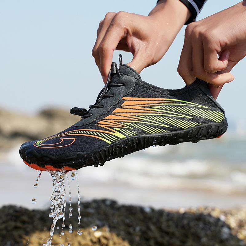 Men Women Aqua Shoes Beach Barefoot Water Shoes Quick Dry Swim Sandals Drainage Upstream Wading Sneakers For Fitness Yoga Diving Surf Camping Running