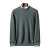Cashmere shirt round neck seven-needle double-strand thickened large rhombus sweater loose knitting