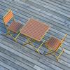 Danzhu 3-Piece Outdoor Folding Table & Chair Set