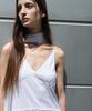 Loutaideu Sleeveless Shirring Dress [White]