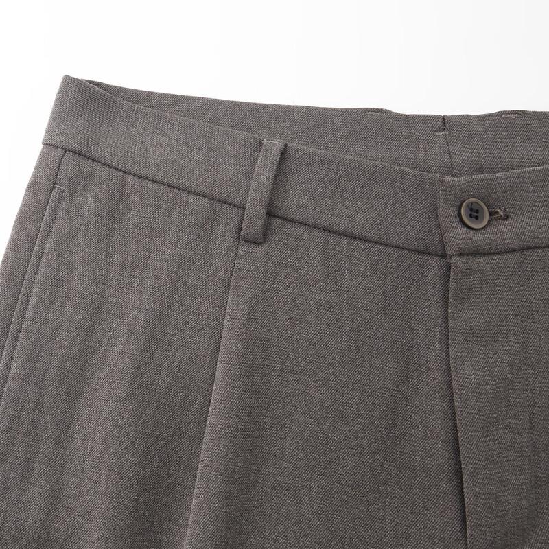 FIRS Men's Plush-Lined Straight-Leg Business Casual Trousers