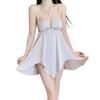 Satin Sleep Dress For Women With Chest Padding And Vneck For Casual Home Wear