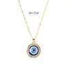 Dot Diamond Lucky Blue Eye Necklace for Evil Eye Pendant Necklace Turkish for Evil Eye for Protection and Blessing for W
