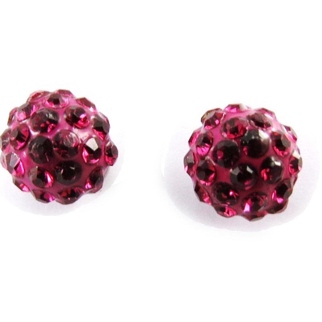 Les Trésors De Lily [J4051] - Pink 'Sissi' Designer Earrings