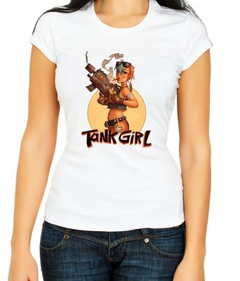 Tank Girl Feminist Charlie 3/4 Short Sleeve T Shirt Woman G067