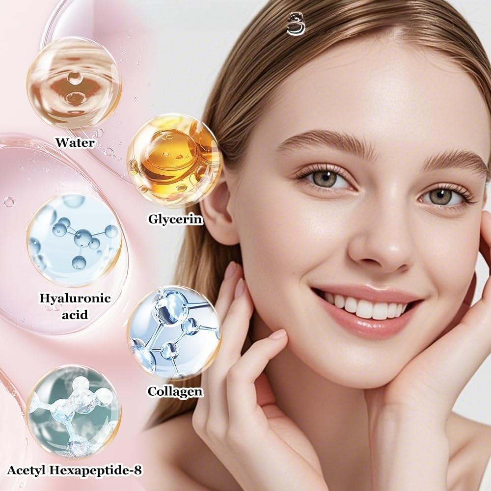 פנים הידרה רולר Microneedles מחט יופי מקצועית פנים Dermaroller נקבובית להדק אנטי אייג'ינג כלי טיפוח עור ללא כאבים