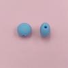 Handmade Necklace Bracelet Solid Color Jewelry Accessories DIY Beaded Material 12mm Flat Round Beads Fashion 30pcs Rubber