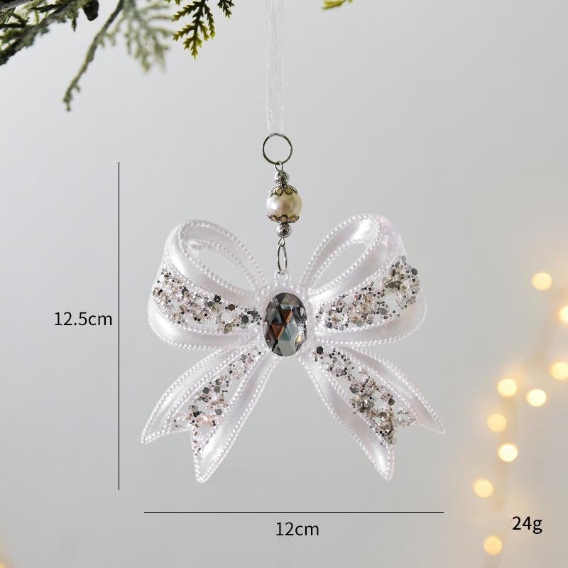 Crystal Christmas Ornaments for Tree Decorations-Hanging Acrylic Deer Icicle Ornaments with Drop Pendants Home Party Accessories