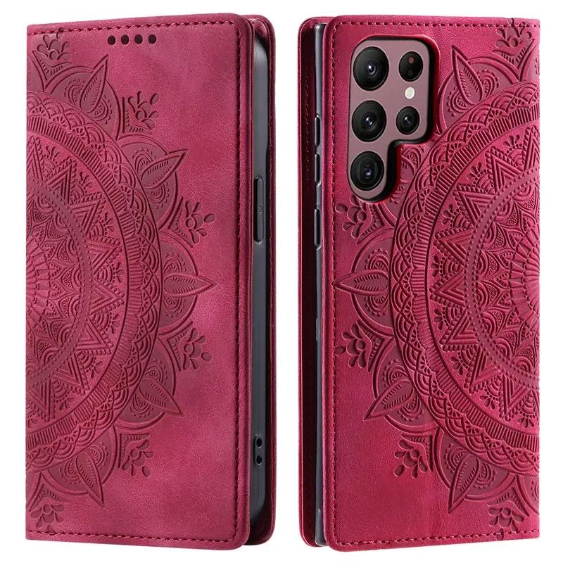 

Magnetic Flip Leather Case For Samsung Galaxy S25 S24 Ultra S23 FE S22 S21 S20 S10 S9 Plus Note 20 Wallet Card Phone Cover Coque Samsung S24 FE