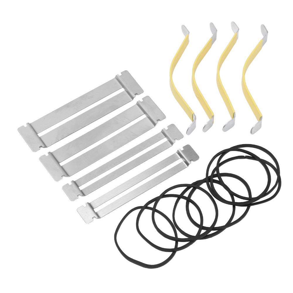 Silver Guitar String Spreader Metal+Rubber Band Fret Polishing Tool Fingerboard Guards For Guitar