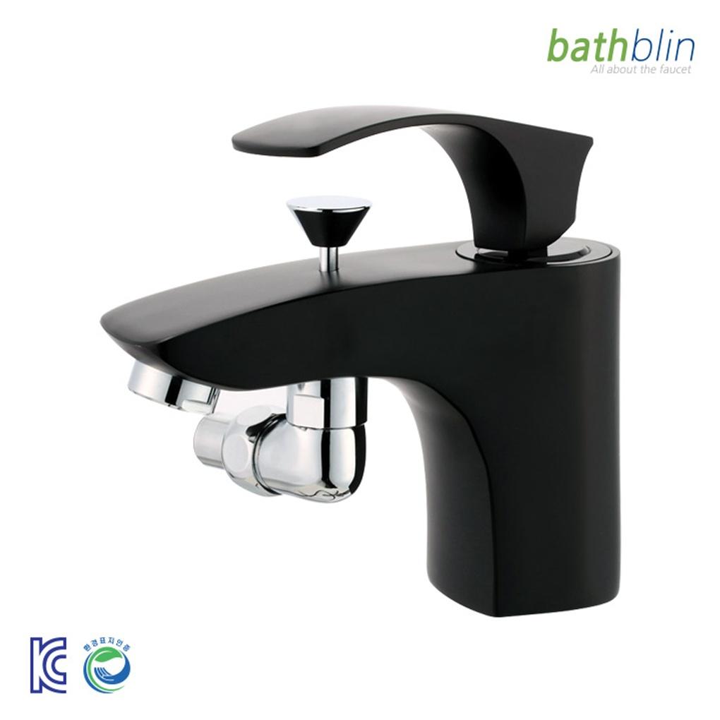 

Black Single Hole Washbasin Shower Faucet 6012B