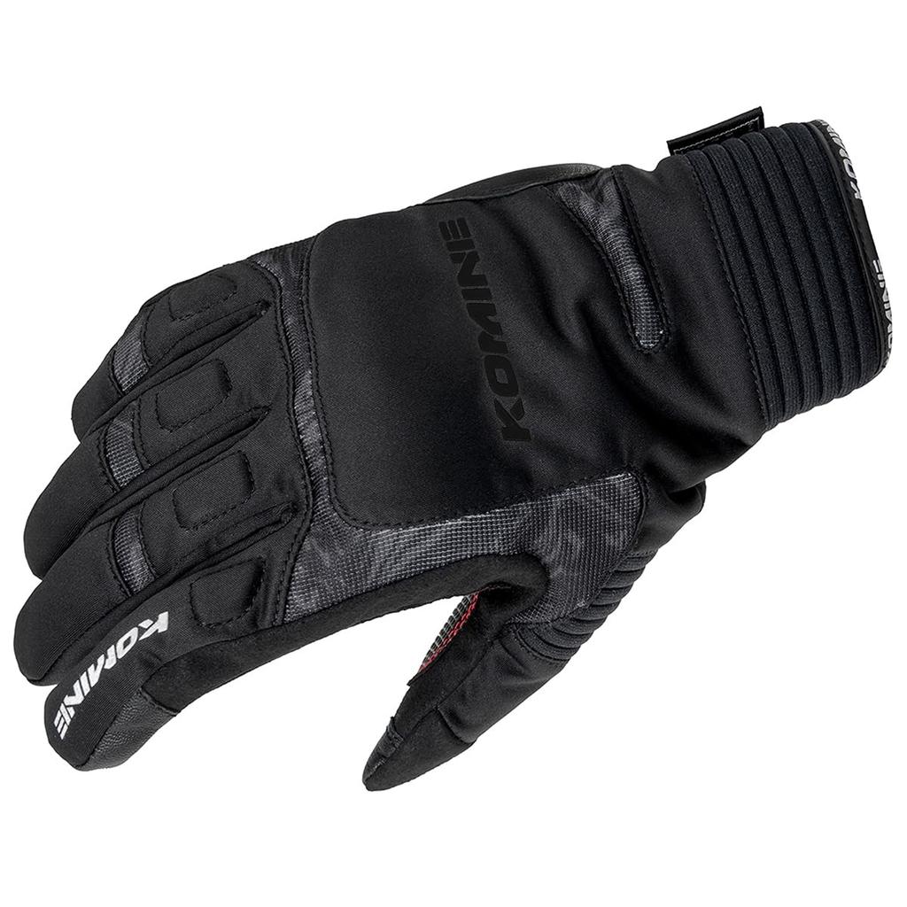 KOMINE Motorcycle Winter Gloves Carthage Black Marble M Waterproof and Stretch Material for and Spring - GK-801 1010, Cold-Weather Autumn, Winter,