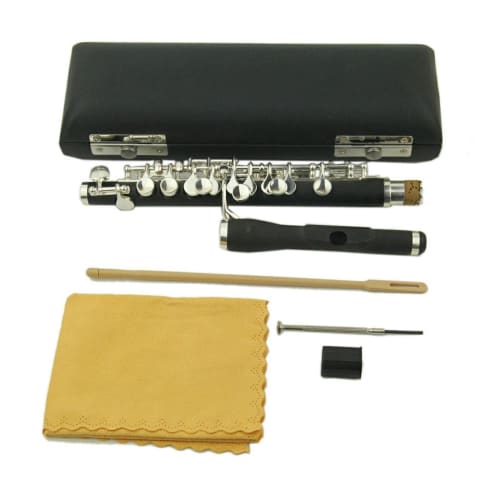 Tachiuwa C Key Flute with Carrying Case and Cleaning Cloth, Beginner Kids Gift