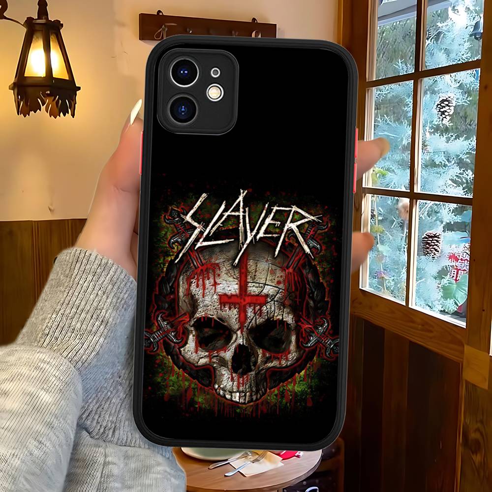 

Чехол для телефона S-Slayers Band для IPhone 16 15 14 13 12 11 Pro Max Plus X XS MAX Черный Матовый Чехлы для Телефона iphone 15 pro
