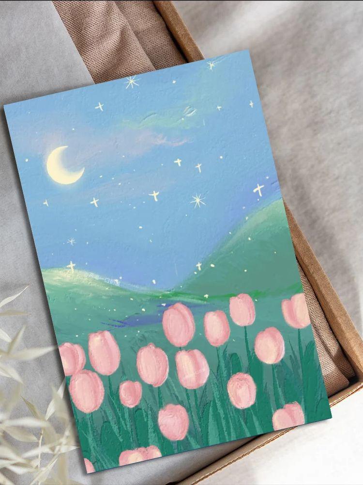 10PCS 10×15CM Retro Galaxy Space Posters Sticker Laptop Background Creative Wall Luggage Decoration Photography Painting