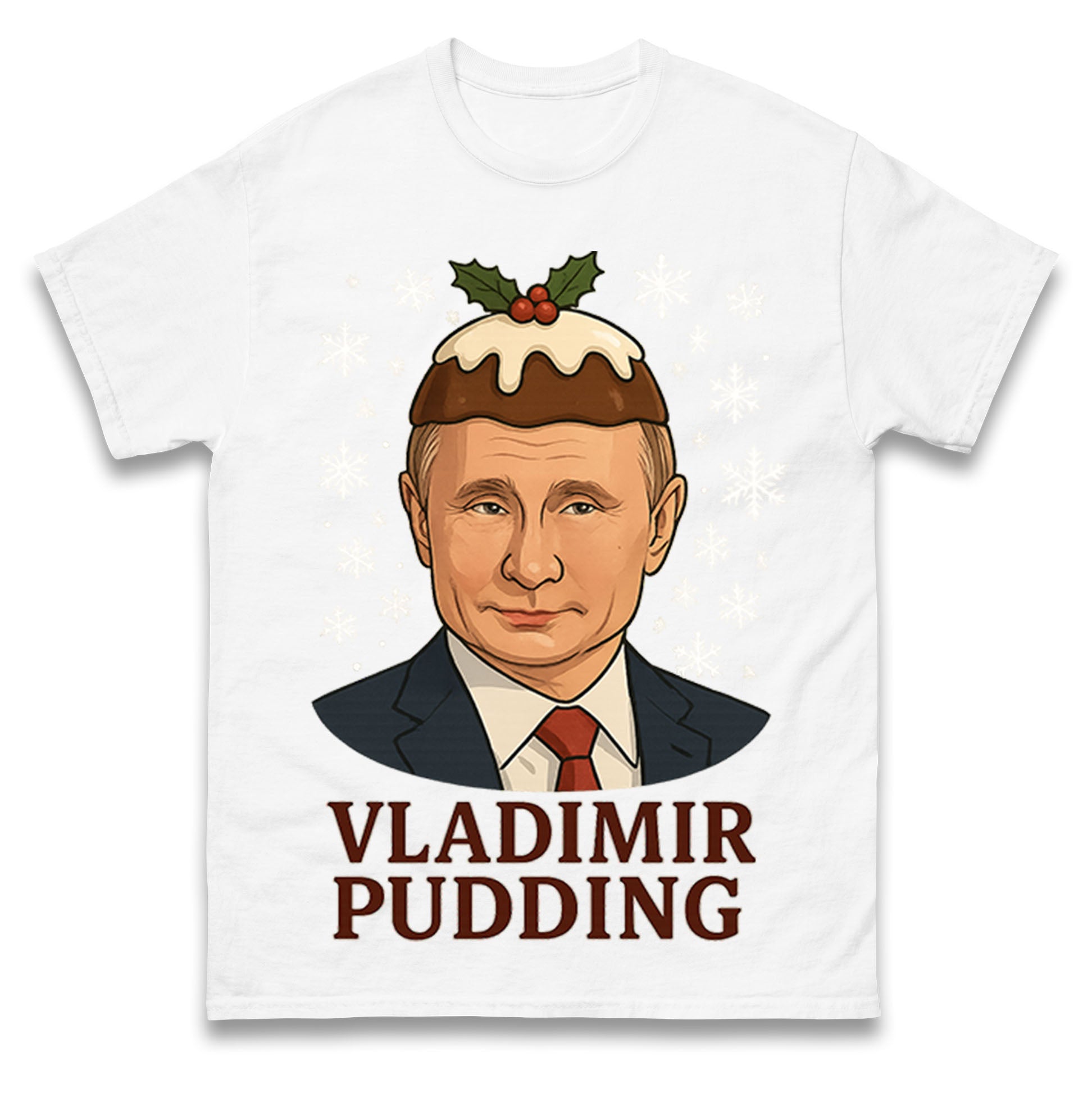 Vladimir Pudding Putin Christmas T Shirt Tshirt Mens Womens Unisex Tops Tees L