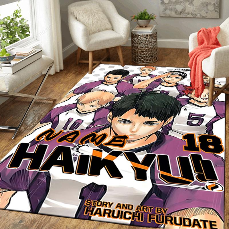 Custom 1Pc Haikyuu Team Spirit Rug Office Carpet Indoor Outdoor Entrance Doormat Nonslip Soft And Comfortable Living Room D291589