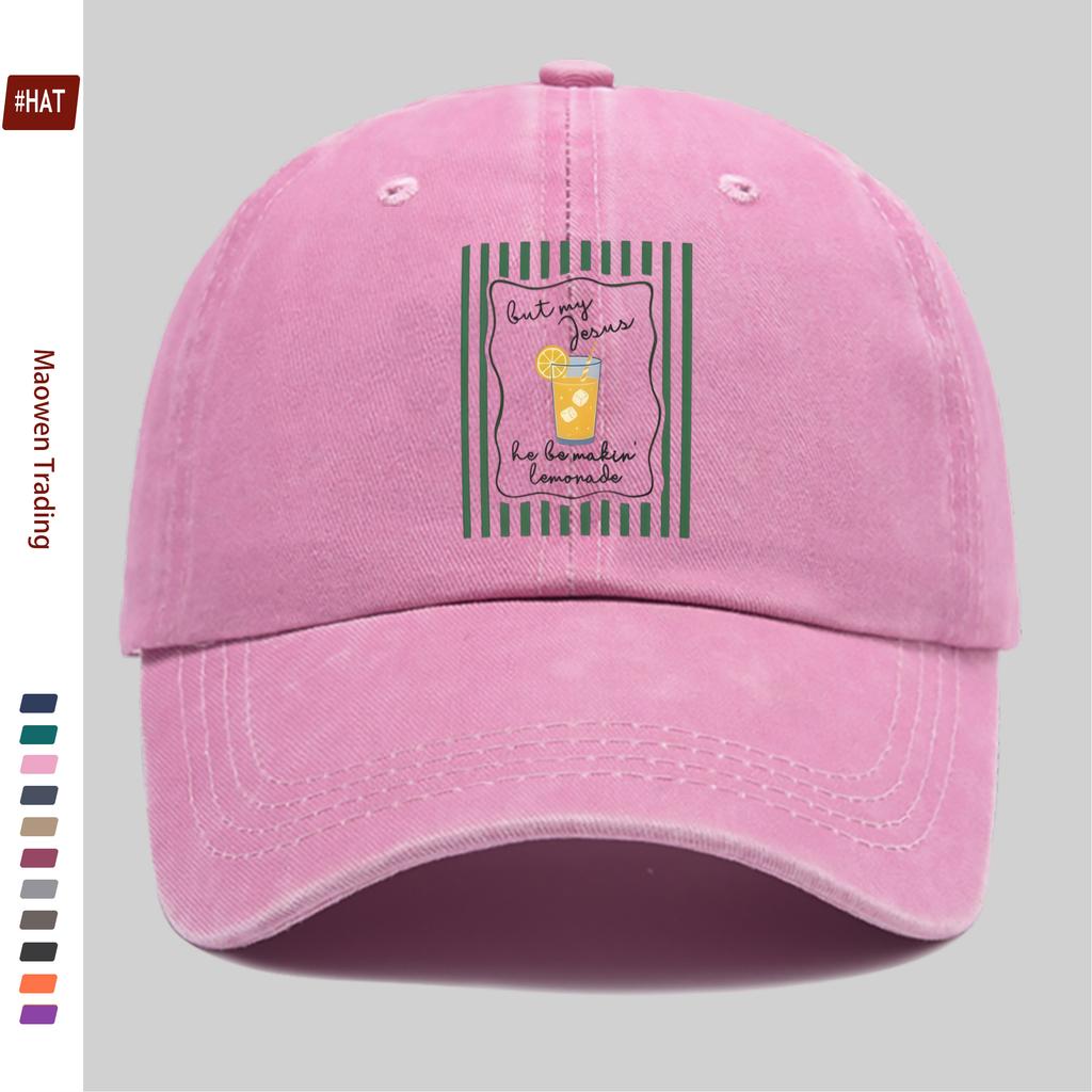 pc Cooling Lemon Flavor Beverage Print Baseball Cap Travel Decor Design Sun Hat Comfortable And Lightweight Adjustable with