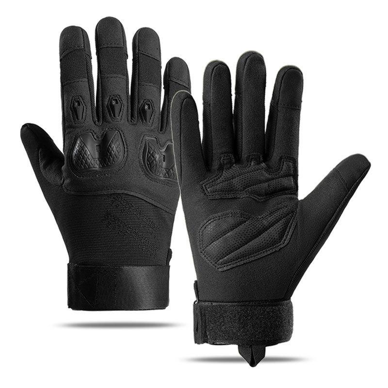 Men's Anti Slip Shock Absorption Half Finger Hard Shell Protection Training Mountaineering Military Fan Anti Cutting Tactical Gloves