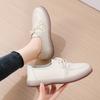New Leather Loafers Women Spring Autumn New Designer Shoes for Women Lanyard Soft Base Casual Oxfords Mujer Shoes