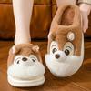 Fashion Casual Fluffy Slippers Women House Flats Fashion Cartoon Designer Shoes Girls Cute Home Plush Warm Winter Footwear Large Size