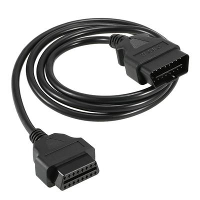Cabo de Extensão OBD2 Anti-Quebra 16 Pinos Macho para Fêmea Cabo Extensor de Diagnóstico para OBD2