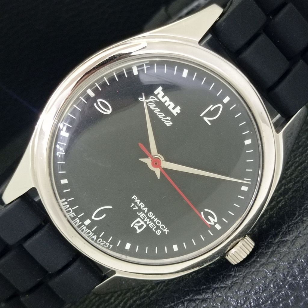 

ВИНТАЖНЫЕ ИНДИЙСКИЕ МУЖСКИЕ ЧАСЫ HMT JANATA С РУЧНЫМ ЗАВОДОМ, ЧЕРНЫЙ ЦВЕТ ЦИФЕРБЛАТА a700058-5 R201-a700058